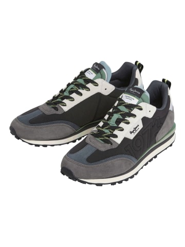 Pepe Jeans FOOTWEAR Sneakers "Foster" in Anthrazit/ Grün