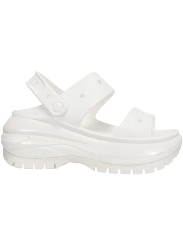 Crocs Sandały "Mega Crush" w kolorze białym na koturnie