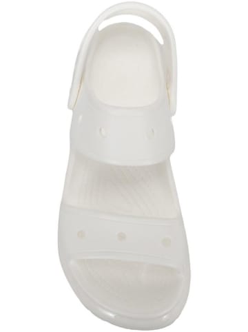Crocs Sandały "Mega Crush" w kolorze białym na koturnie