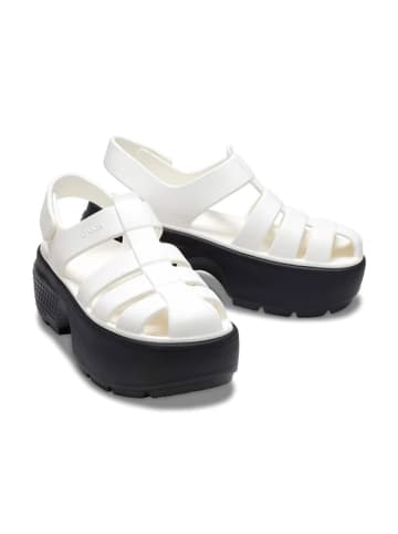 Crocs Enkelsandalen "Stomp Fisherman" wit/zwart