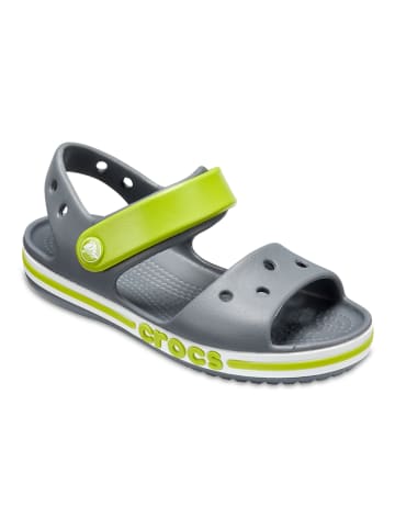 Crocs Sandalen "Bayaband" in Anthrazit/ Limette