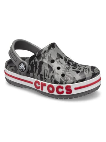 Crocs Crocs "Bayaband Seasonal Printed" in Grau/ Schwarz/ Rot