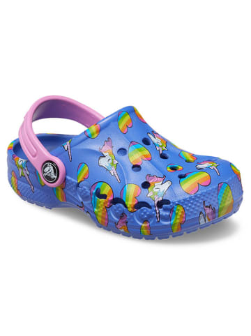 Crocs Chodaki "Baya" w kolorze niebieskim ze wzorem