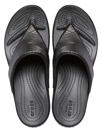 Crocs Zehentrenner "Monterey" in Schwarz