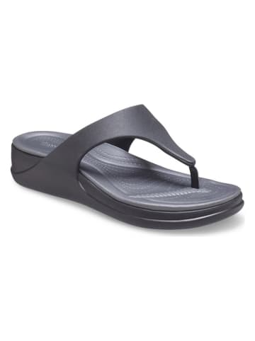Crocs Japonki "Boca Wedge" w kolorze czarnym