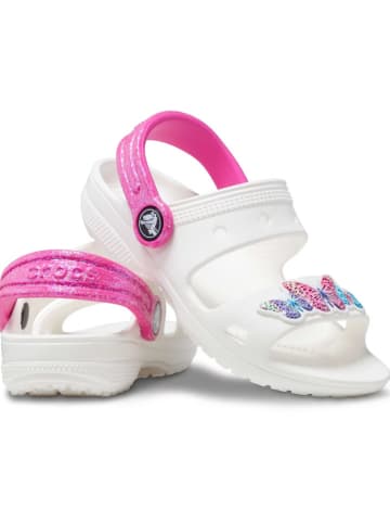 Crocs Sandalen "Classic" wit/roze