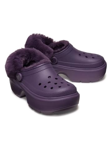 Crocs Chodaki "Stomp Lined" w kolorze fioletowym