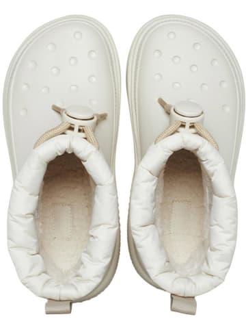 Crocs Botki zimowe "Stomp Puff" w kolorze kremowym