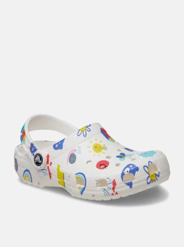 Crocs Chodaki "Classic Doodle" w kolorze białym