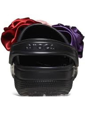 Crocs Chodaki "Rosette" w kolorze czarnym ze wzorem