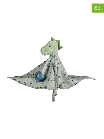 Sterntaler® 2tlg. Geschenset "Dino Rexi" in Grün/ Blau - ab Geburt