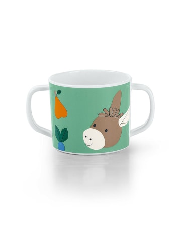 Sterntaler® Trinklernbecher "Emmilius" in Grün/ Blau - (H)12 x Ø 8 cm