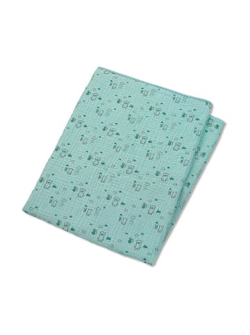 Sterntaler® Musselin-Babydecke "Ben" in Hellblau - (L)120 x (B)120 cm