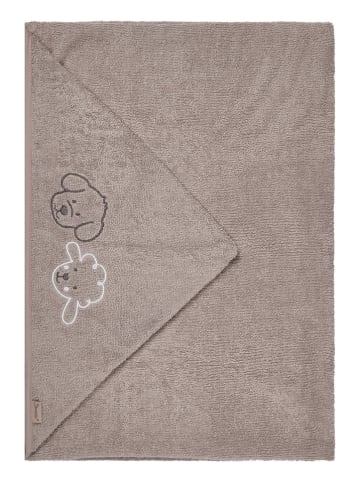 Sterntaler® Kapuzenbadetuch "Bauernhof" in Grau