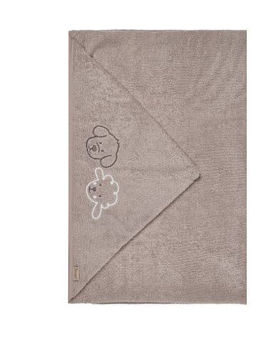 Sterntaler® Kapuzenbadetuch "Bauernhof" in Grau