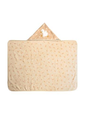 Sterntaler® Kapuzenbadetuch "Edda" in Beige/ Creme