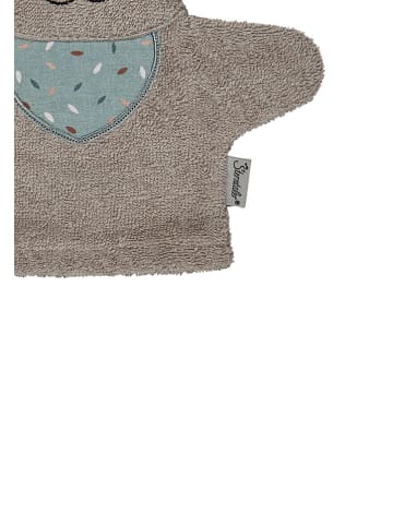 Sterntaler® Waschhandschuh "Katze" in Grau - (B)24,5 x (H)24 cm