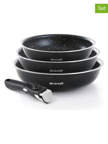 Brandt 4tlg. Bratpfannen-Set in Schwarz