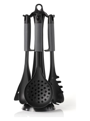 Brandt 7tlg. Küchenhelfer-Set in Dunkelgrau - (H)39 x Ø 13 cm