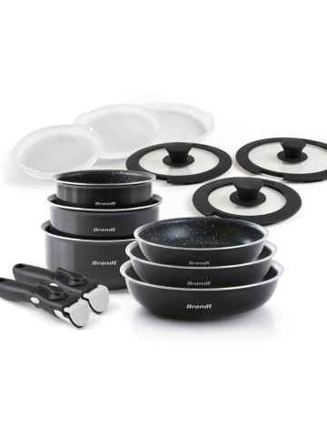 Brandt 14-delige kookgereiset zwart