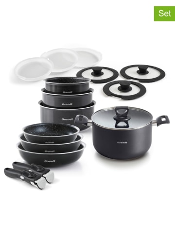 Brandt 16tlg. Kochgeschirr-Set in Schwarz