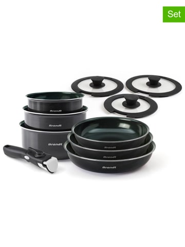 Brandt 10tlg. Kochgeschirr-Set in Schwarz