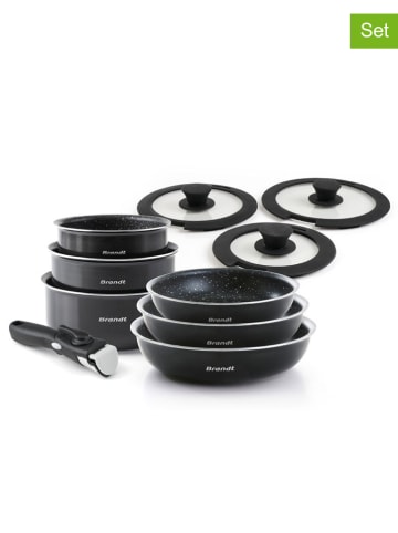 Brandt 10tlg. Kochgeschirr-Set in Schwarz