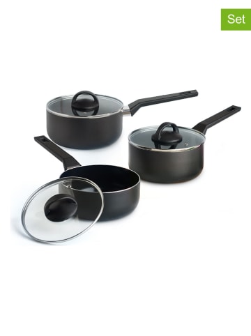 Brandt 6tlg. Stielkasserollen-Set in Schwarz