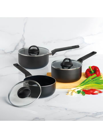 Brandt 6-delige steelpannenset zwart