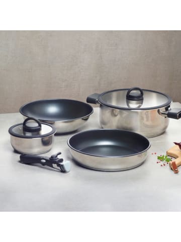 Brandt 7tlg. Kochgeschirr-Set in Silber