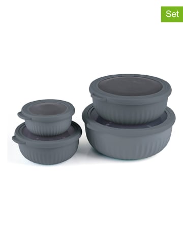 Brandt 4-delige set: vershoudbakjes grijs