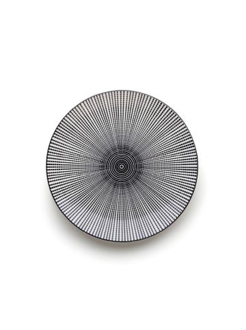 Brandt 4er-Set: Speiseteller in Weiß/ Schwarz - Ø 26,8 cm