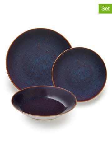 Brandt 18tlg. Tafelservice in Dunkelblau