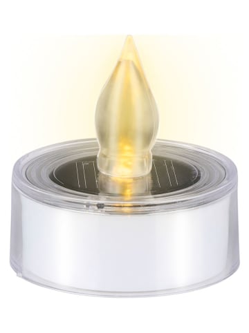 Arti Casa 4er-Set: LED-Solar-Teelichter in Weiß - Ø 5 cm