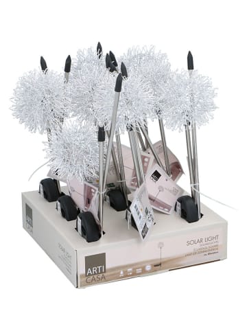 Arti Casa Ledsolartuinsteker zilverkleurig - (H)64 x Ø 8 cm