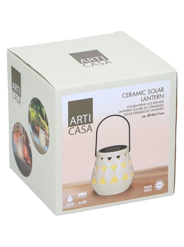 Arti Casa Solarne lampiony LED (2 szt.) w kolorze białym - wys. 11 x Ø 10 cm