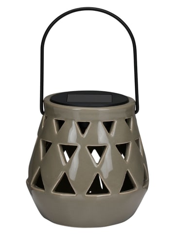 Arti Casa Solarny lampion LED w kolorze jasnobrązowym - wys. 11 x Ø 10 cm