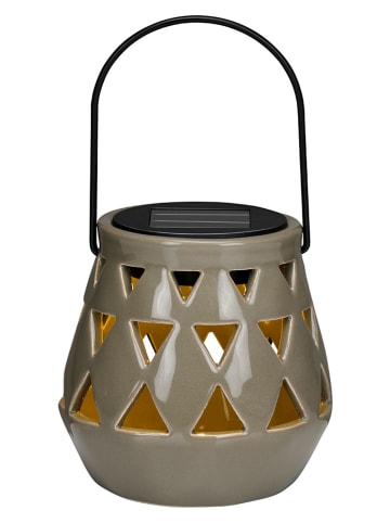 Arti Casa LED-Solarlaterne in Hellbraun - (H)11 x Ø 10 cm