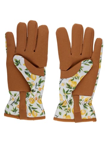 KINZO Rękawiczki ogrodowe w kolorze jasnobrązowo-żółtym - 23 x 10 cm