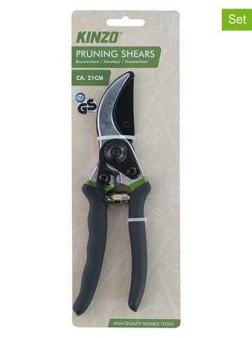 KINZO Sekatory (2 szt.) w kolorze zielonym - dł. 21 cm