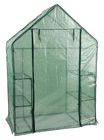 KINZO Foliengewächshaus in Grün - (B)143 x (H)195 x (T)73 cm