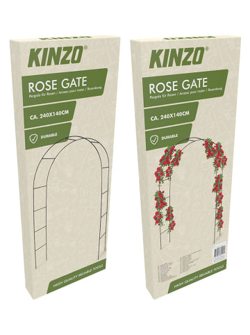 KINZO Podpora w kolorze czarnym na róże - 240 x 140 cm