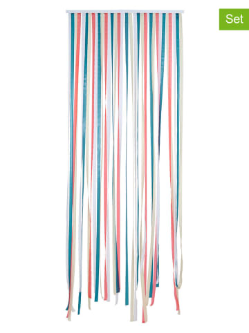 KINZO 2er-Set: Insektenschutzvorhänge in Bunt - (L)210 x (B)90 cm