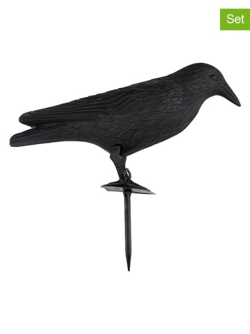 KINZO Atrapy ptaków (2 szt.) w kolorze czarnym - 32 x 19 x 13 cm