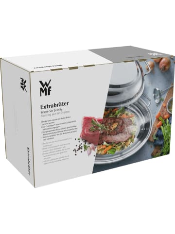 WMF 3tlg. Set: Edelstahl-Bräter - (B)41 x (T)28,5 cm