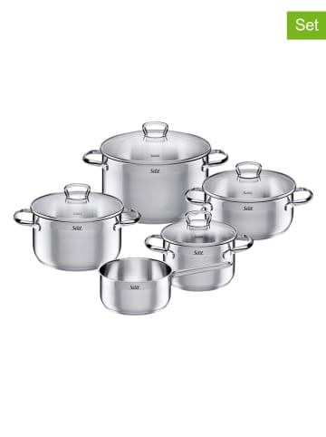 Silit 9tlg. Edelstahl-Kochgeschirr-Set "Toskana"