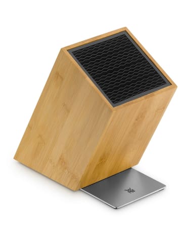 WMF Messerblock ''Flextec'' in Hellbraun - (B)15,7 x (H)25 x (T)26,5 cm