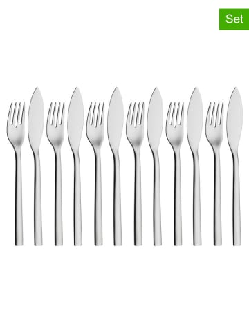 WMF 12tlg. Edelstahl-Fischbesteck-Set ''Nuova 233''