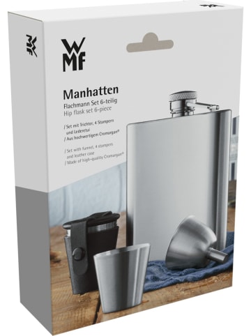 WMF 6tlg. Edelstahl-Flachmann-Set "Manhattan"