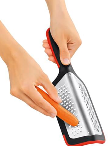 Silit 2in1-Reibe "GrateCut" in Schwarz/ Rot - (L)29,6 cm